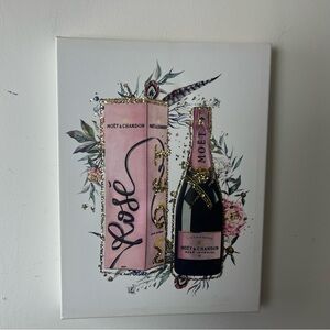Moët & Chandon Pink Champagne Canvas Art